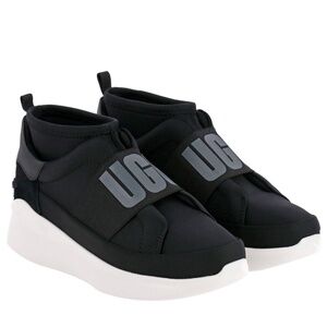 UGG Neutra Chunky Platform Sneaker - Black and White - Size Women’s 7.5